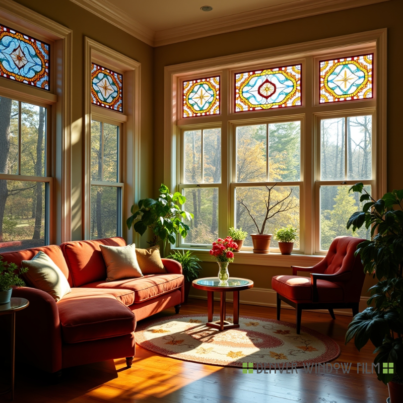 Stained Glass Window Film in Ohio for Stylish Décor - Window Tinting Ohio